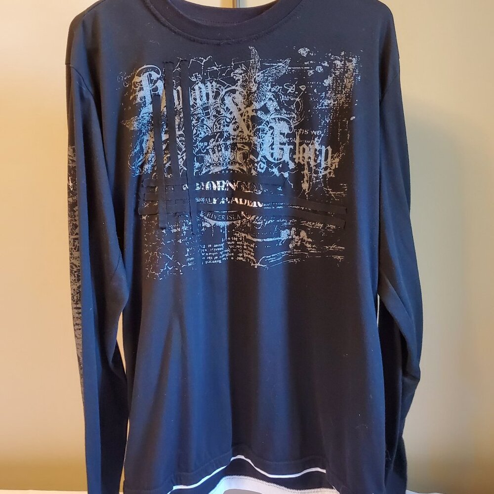 River Island Men's Long Sleeve Shirt